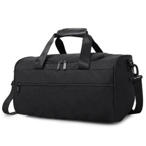 China Water Retardant Leather Nylon Workout Duffle Bags Unisex 43cm Length wholesale