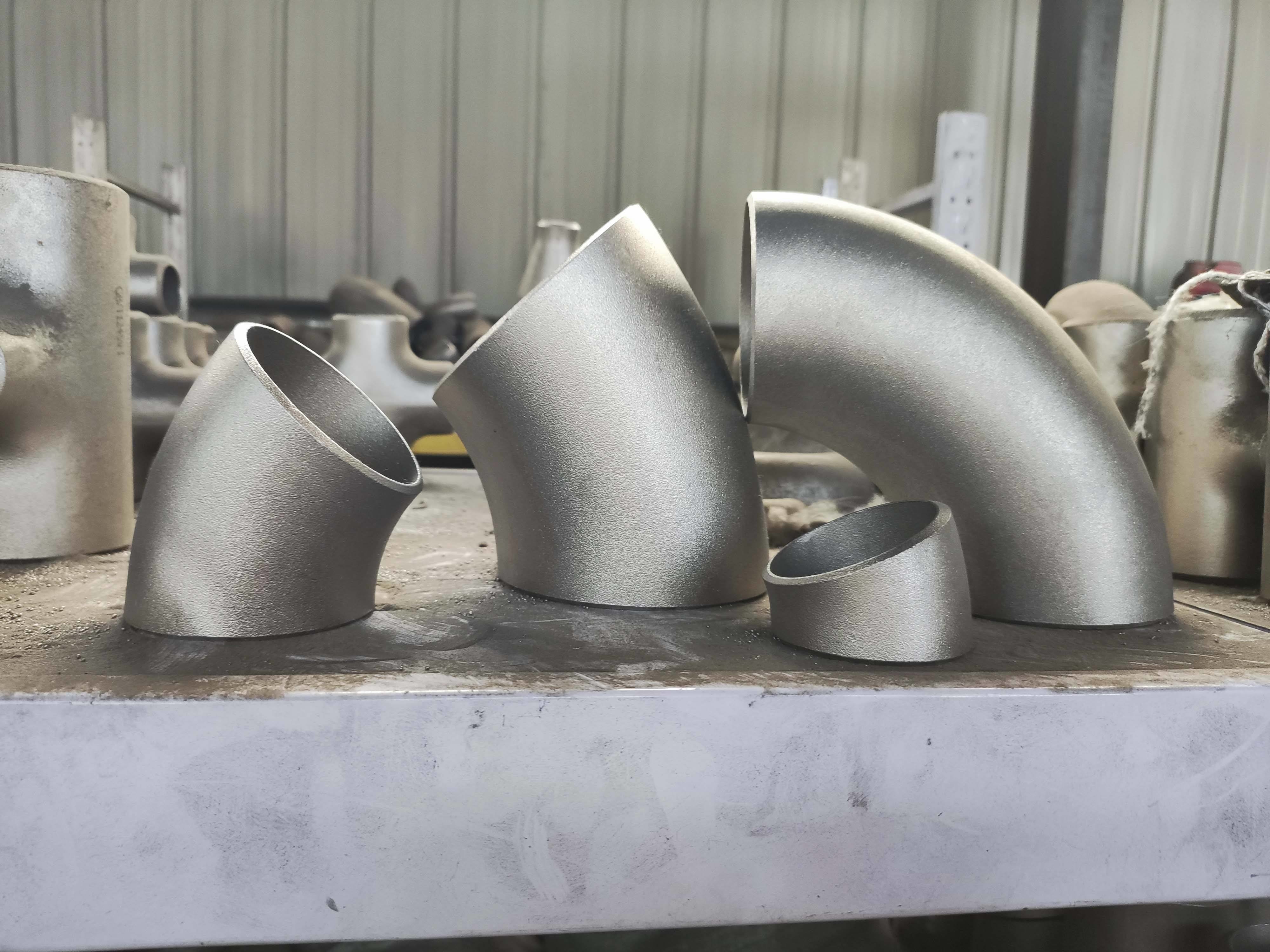 Sch5 Stainless Steel Pipe Fittings NPS Thread 90/180 Degree Pipe Elbow
