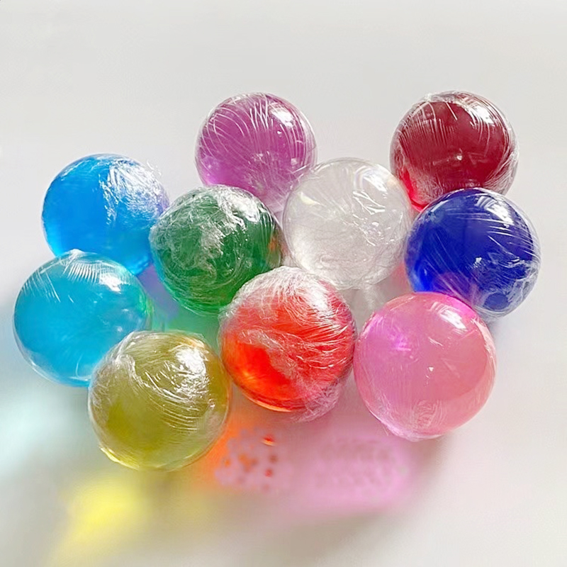 Craft Customized made in China Good Price home gaming clear 75MM acrylic balls household decorating game Colorful resin ball