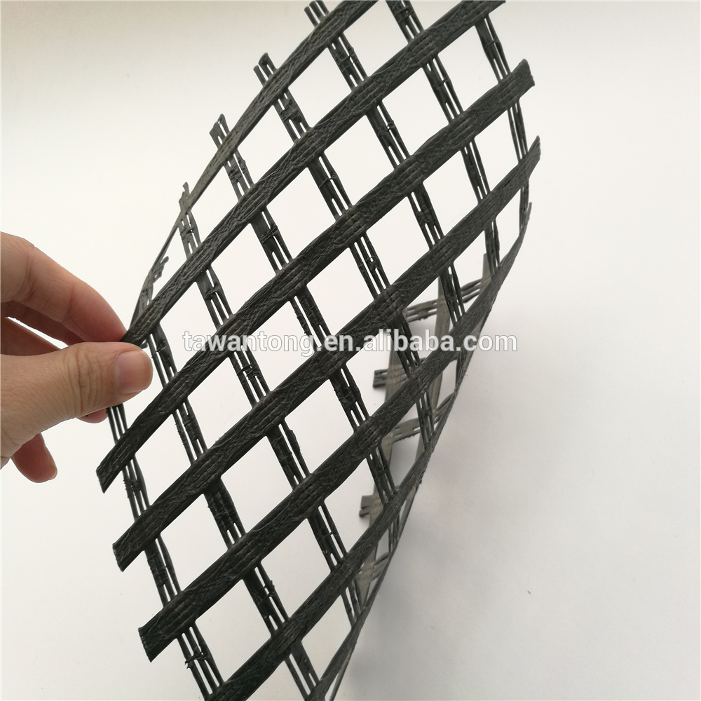 Traditional Design Geosynthetic Material Warp Knitting PVC Coated Pet Polyester Geogrid
