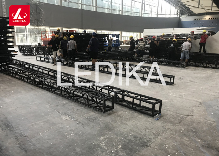 Outdoor Aluminum Tent Truss , Portable Stage Lighting Round Bolt Truss