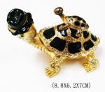 Turtle antique trinket box
