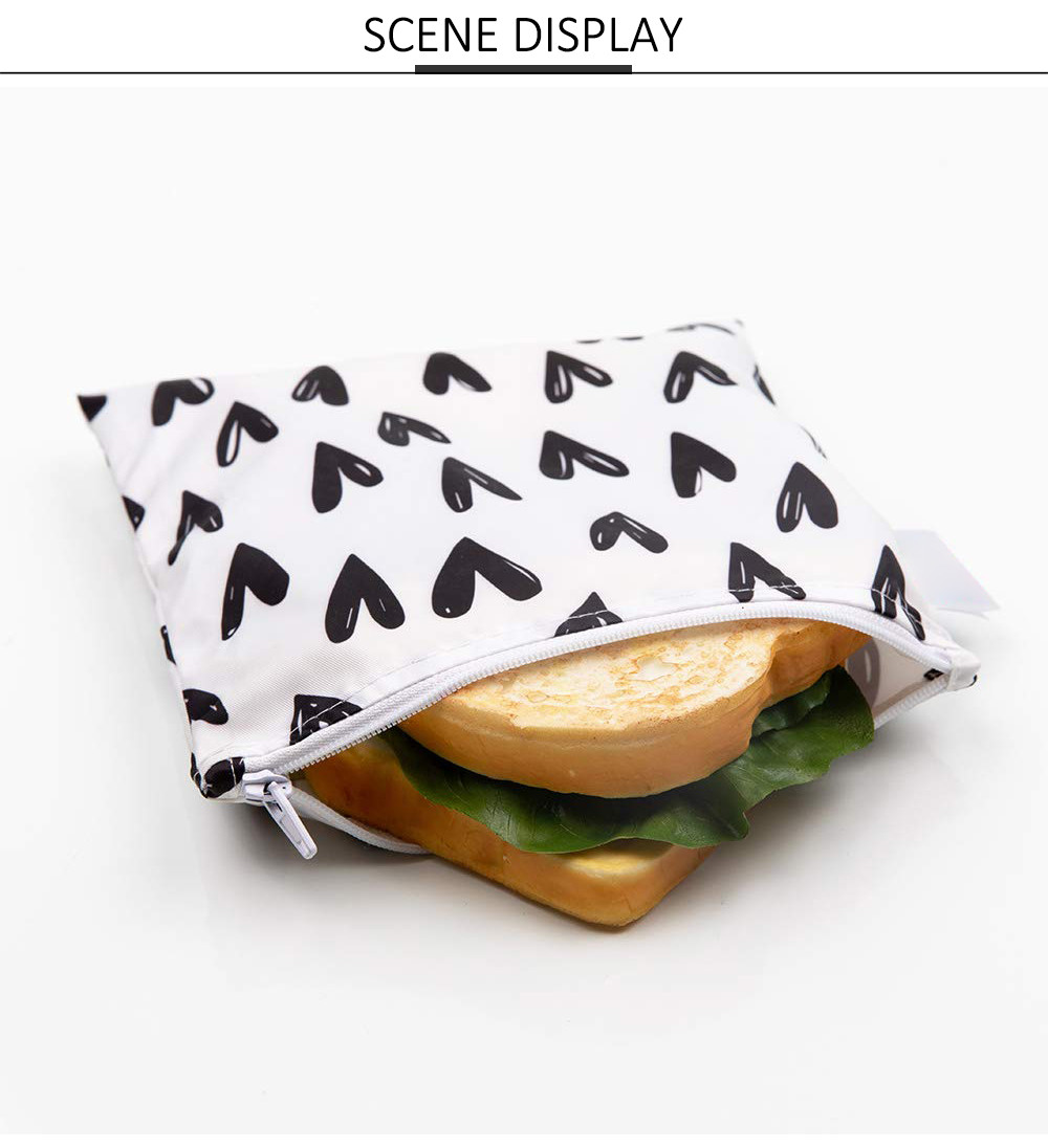 Reusable Polyester Sandwich Snack Bags For Kids