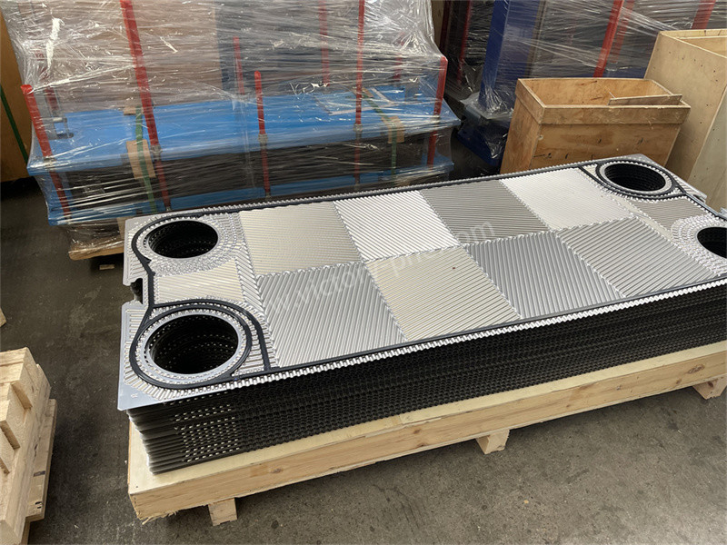 Smooth Vicarb Heat Exchanger Plates Hygiene V4 / V8 / V13 / V20