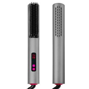 China Professional Custom LCD Hair Straightener Brush , PTC ABS Electric Cold Wind Comb wholesale