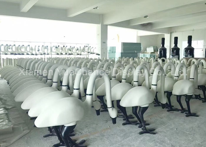 Customized Fiberglass Animal Statues Artificial Fiberglass Ostrich Bird Sculpture