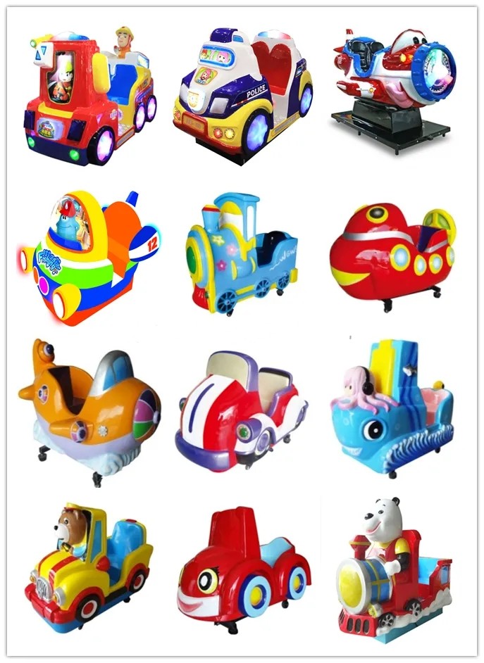 Trackless Train Coin Operated Carousel Kiddie Ride Merry Go Round For 1 Player