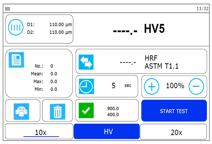 Touch Screen Semi Auto Vickers Hardness Tester Machine With Motorized X Y Table