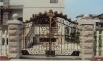 Galvanized Steel Cast Iron Door Anti Cracking Easily Assembled Black Color