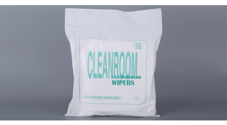 Customized Polyester Cleaning Cloths , Clear Cleanroom Polyester Wipes Lint Free