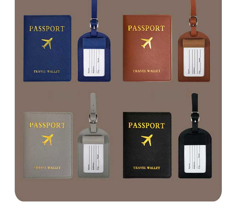 Low MOQ Mix Models Vegan Leather Passport Holder and Suitcase Tag for Smooth B2B Travel