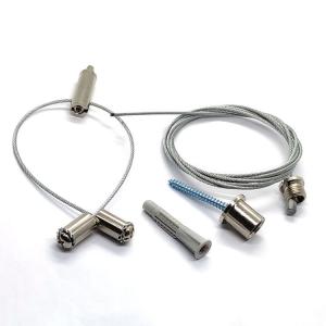 China White Aluminum Track Mounting Clip LED Lighting Wire Suspension Kit wholesale