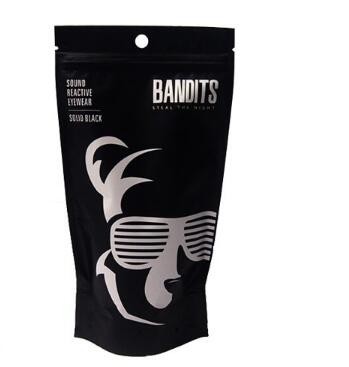 Custom Printing FDA Food Material Plastic Material k Poly Bag Black Plastic Zipper Bags Wholesale