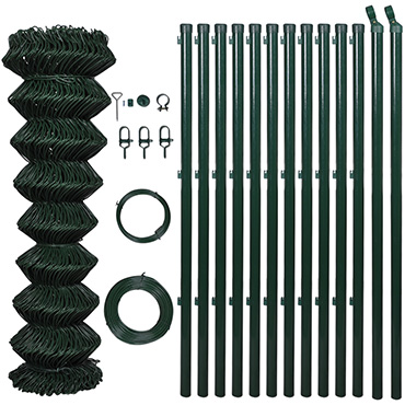 Chain Link Fence mesh 2.5" x 2.5" PVC and PE coated Orange Color Diameter 8gauge/4.00mm