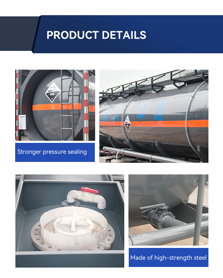 22KL ISO Tank 20 Feet 30FT Shipping Storage Tanker Container For Chemical Liquid Transport