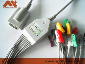 China Burdick Compatible Direct-Connect EKG Cable - 007725, AHA, Clip wholesale