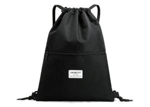 China Durable Drawstring Sports Backpack Waterproof With Inside Zipper Pocket wholesale