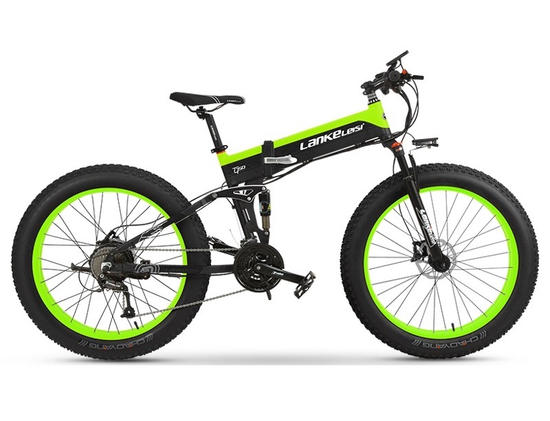 LANKELEISI 26 Inch Big Wheel Electric Bike Hydraulic Disc Brake High Strength
