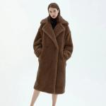 OEM Winter Wool Fur Coats Long Genuine Anti UV Luxury Teddy Coat