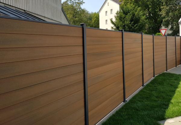24x170mm Wood Plastic Composite Panel Coffee Color WPC Interior Wall Fence