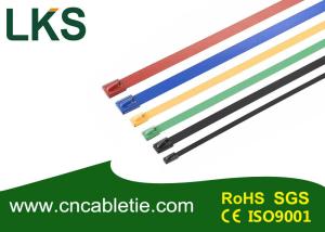 China Full plastic coated stainless steel cable tie wholesale