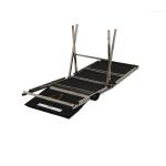 Folded Doctor Examination Bed Stainless Steel Medical Couch Bed