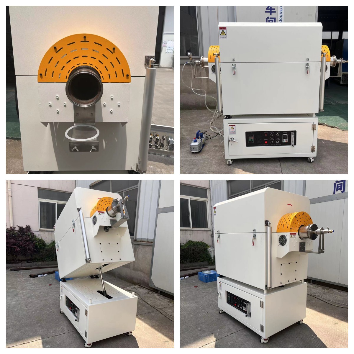 PID Temperature Control Heat Treatment Rotary Furnace For Battery Anode And Cathode Electrode Materials