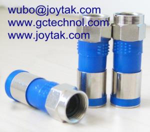China F male compression connector coaxial connector waterproof for RG6 coaxial cable wholesale