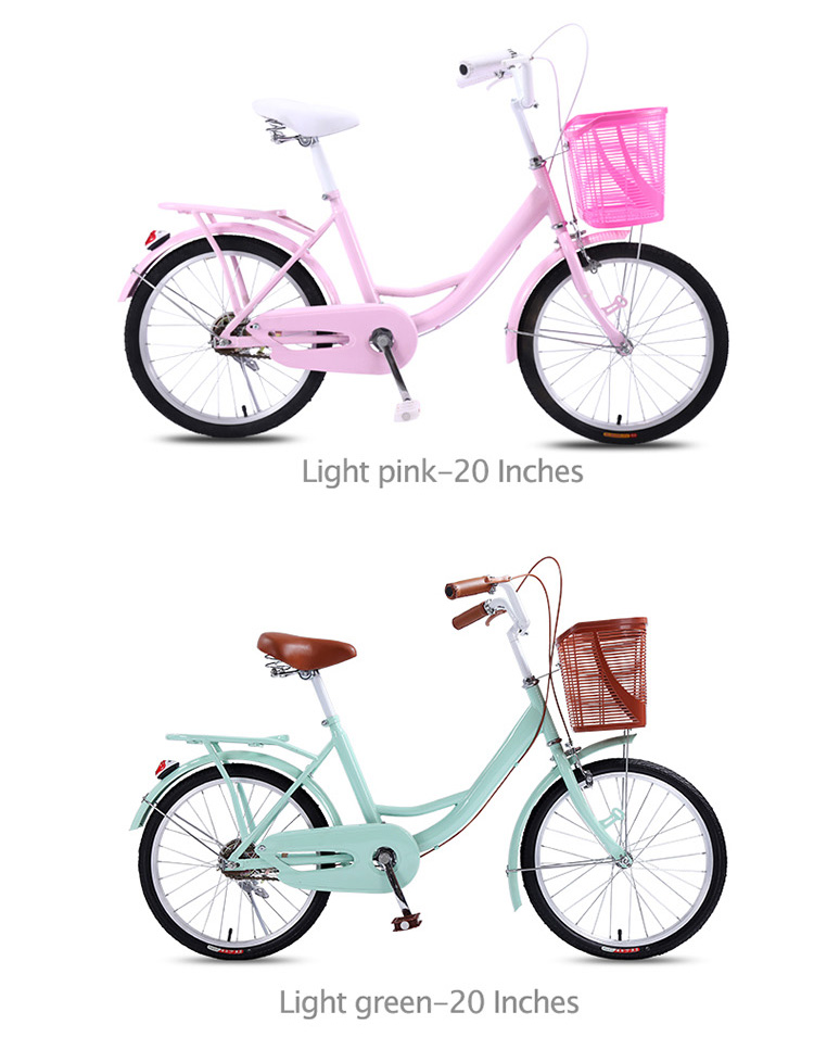 OEM/ODM Utility Bicycle 20/24 Inches Ladies Bike With Basket Single Speed / 6 Speed
