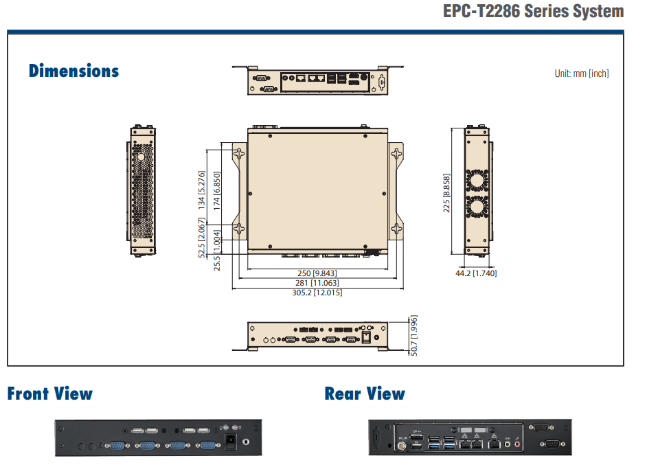 -Advantech- Embedded PCs EPC-T2000 Series EPC-T2285CA-00Y1E new and 100% Original ,price favorable Ready to Ship