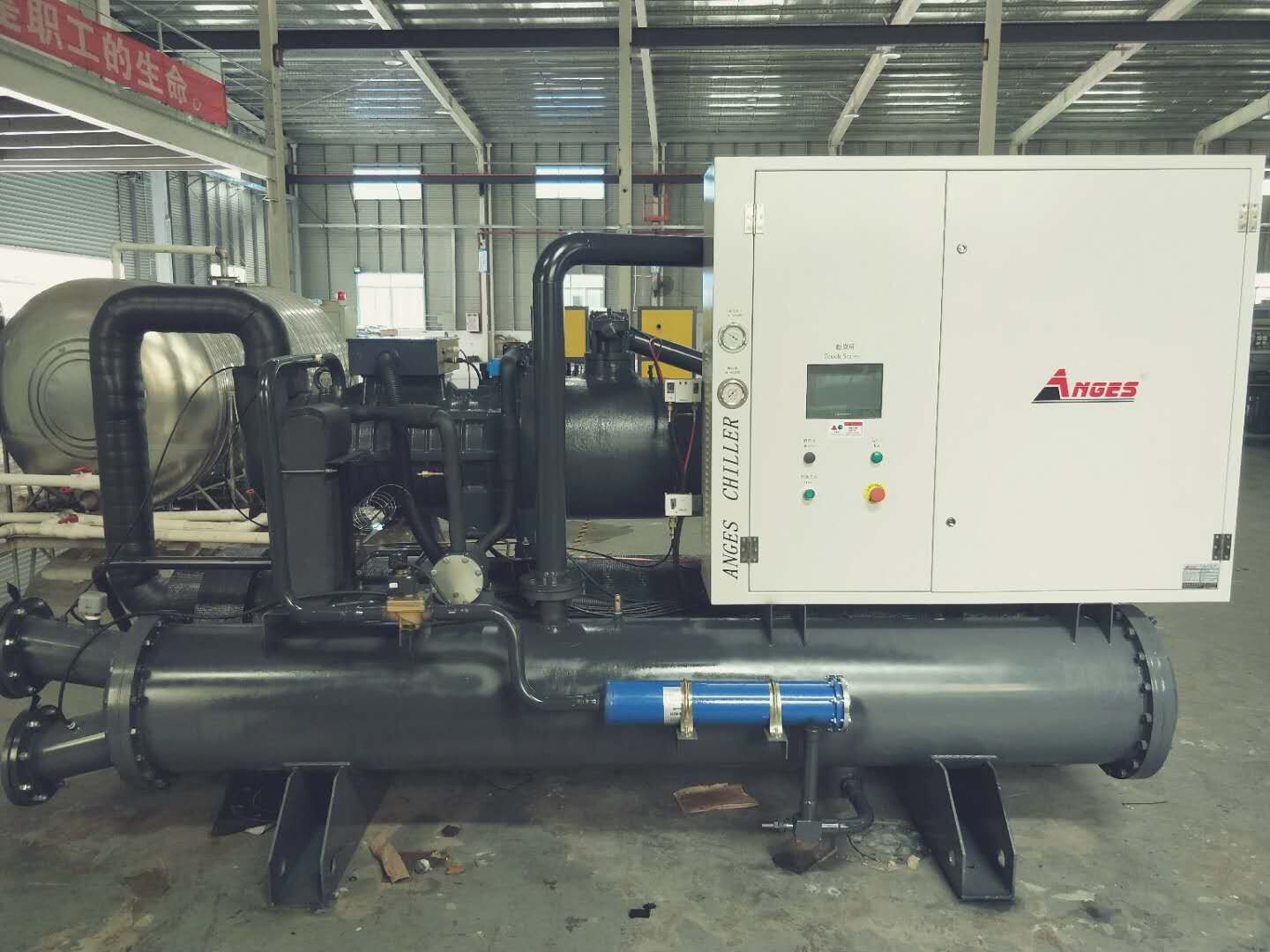 85 Ton High Capacity Water Cooled Screw Chiller For Ruber Injection Molding Machinery
