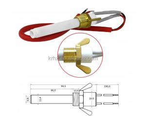China Igniter Round Ceramic for Pellet Stove: OD 11.5mm, ID6.5mm, Length 93 mm, 110/220/230v, 200-300 Watt wholesale