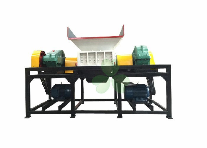 Plastic Bottles Double Shaft Shredder Machine With 26PCS Knives High Output