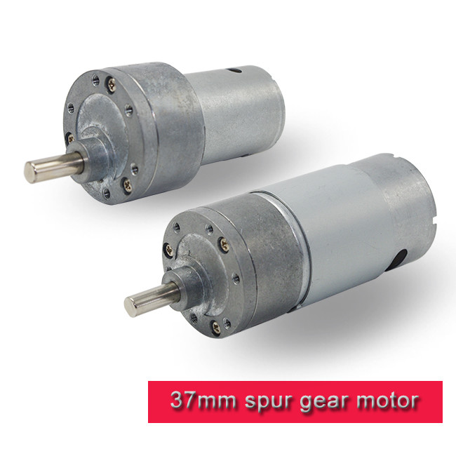 37mm Metal DC Motor Gearbox High Torque , 12 Volt 24v RS 380 / RS 555 DC Motor
