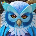 Programmable Fiberglass Animatronic Owl For Amusement Park