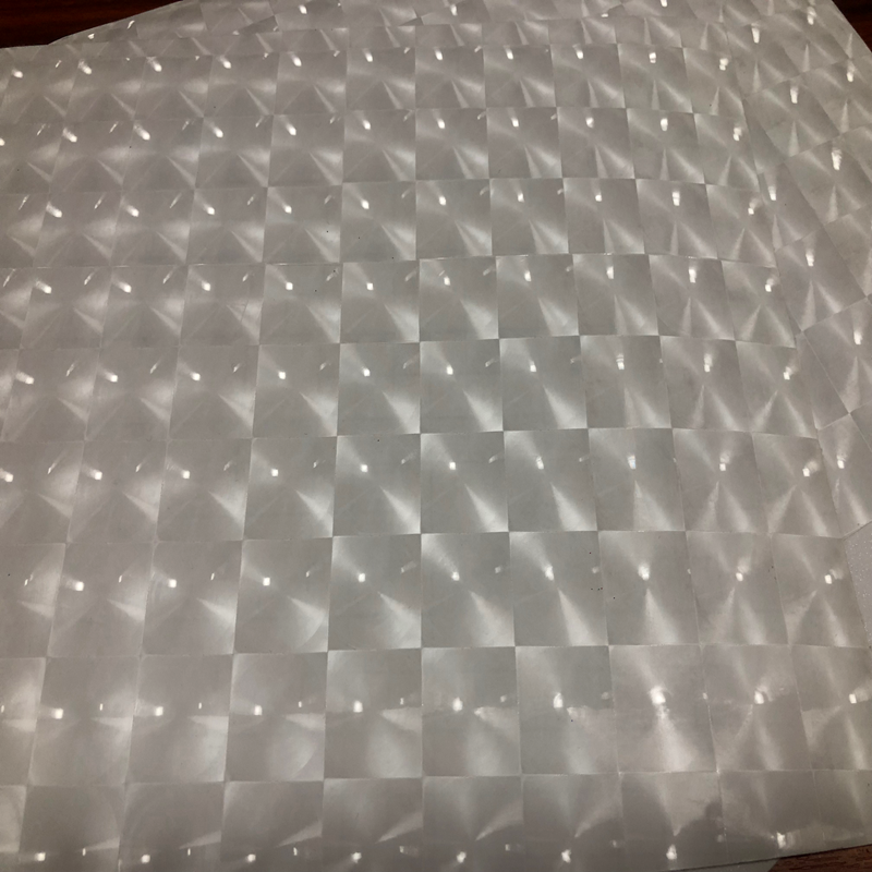 Craft Self Adhesive Transparent Holographic Film 3D Multi Lens Film