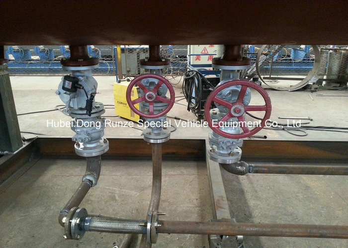 50000L LPG Gas Tank Skid Mounted , Propane Gas Tank For Mobile Gas Refilling