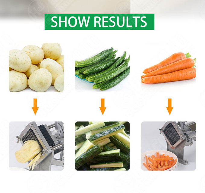 3/8'' Manual Potato Chips Slicer Sweet Potato Strips Shredder Making Machine