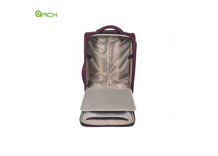 Fashion PU Trolley Underseat Luggage Bag With Side Pocket