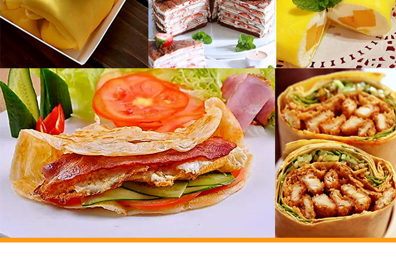 450*450*220mm Non-Stick Crepe Maker Electric Pancake Making Machine for Fast and Easy