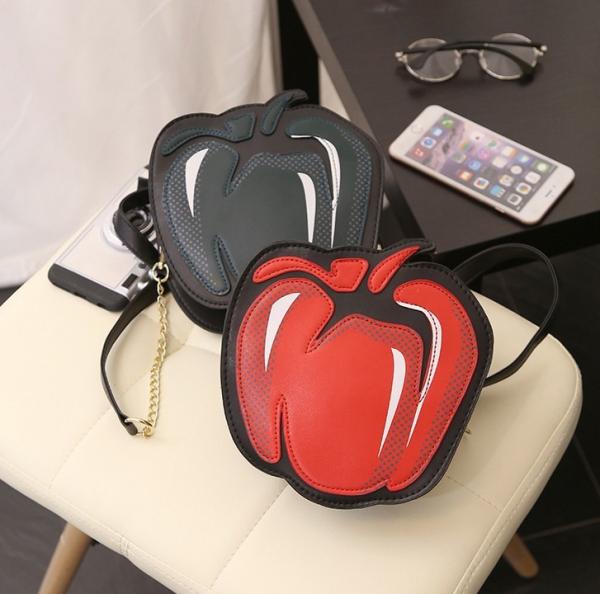 New fashion creative personality female cute cartoon fruit shoulder bag diagonal