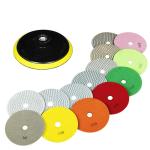 Granite Dry 3000 Grit Diamond Polishing Pad Set With Backing Plate