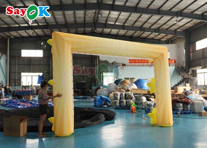 210D Inflatable Star Cartoon Archway Amusement Stage Decoration Party Inflatable Balloon Arch