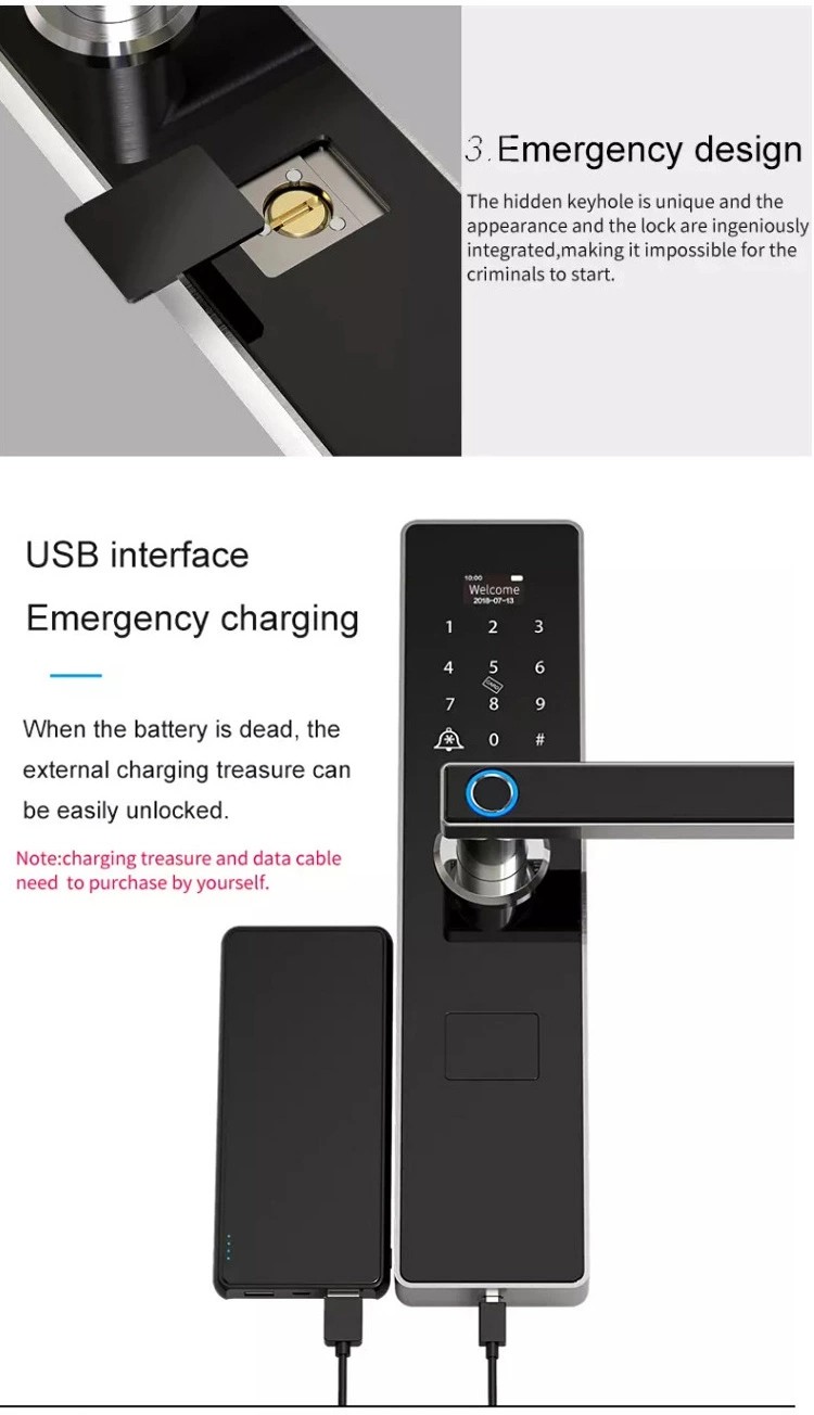 Digital Electronic Keyless Password Code BLE Biometric Smart Locks