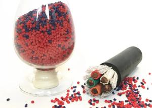 China Flame Retardant Black PVC Compound Granules Density 1.5g CM3 wholesale