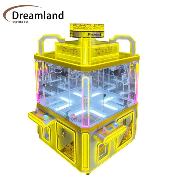 CE Certified Coin Operated Claw Game Machine 4 Players Claw Crane Vending Machine Arcade Entertainment Equipment Ideal for Amusement Centers and