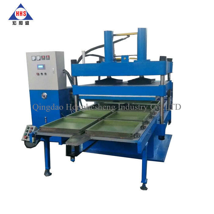Crumb Rubber Tile Making Machine Interlocking With 50T Mold Closing Force