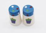 Ice Cream Design Ceramic Salt And Pepper Shakers Hand Painted Strong Dolomite