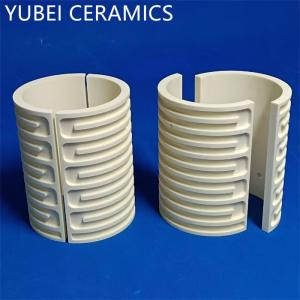 China 99% Alumina Electrical Insulating Threaded Ceramic Tube Half Round wholesale