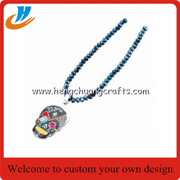 OEM Professional Wholesale metal Bracelet necklace /soft or hard enamel process